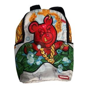 Sprayground Diablo Money Dip Bear Backpack Limited Edition Streetwear Bag